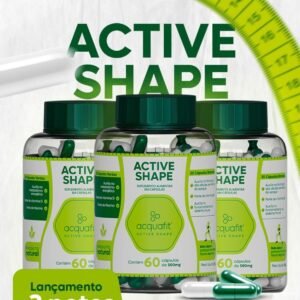 Combo 03 Unidades Active Shape Acquafit 60 Capsulas - Promoção